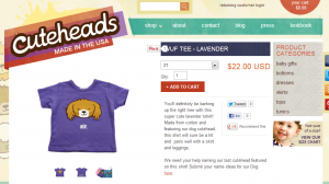 cuteheads, kids shirt, dog shirt, purple shirt