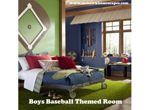 boys room, baseball theme room, big boy baseball room, grass rug, turf rug, baseball room design