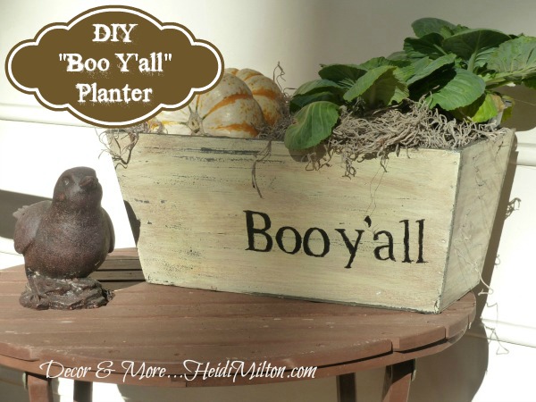 DIY painted planter, seasonal craft project, DIY fall decor, How-to project