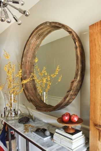 Modern - Mirror - Wine - Barrel - Home - Decor - DailyWt.com - Mohawk Homescapes