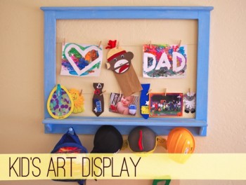Kids - Art - Display - Frames - Wall - Home - Decor - Mohawk Homescapes - TheCreativePaige.com