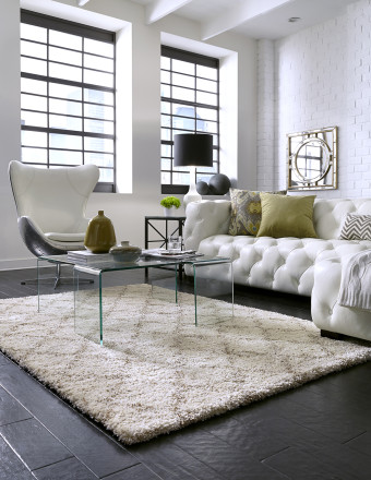 Karastan Temara Lattice of the Prima Shag Collection; image from Mohawk Home