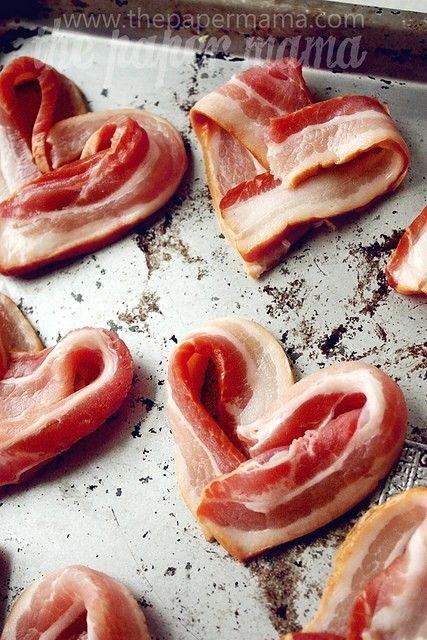 thepapermama - heart-shaped bacon - Valentine's Day foods - Mohawk Homescapes