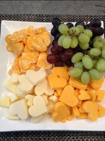 Celebrate the Big & Small - heart-shaped cheese - Valentine's Day foods - Mohawk Homescapes