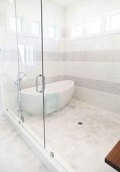 bathroom decor trends - 2016 - tub inside shower- homebunch - Mohawk Home