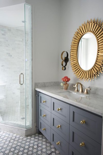 bathroom decor trends - 2016 - gold fixtures - styleathome - Mohawk Home