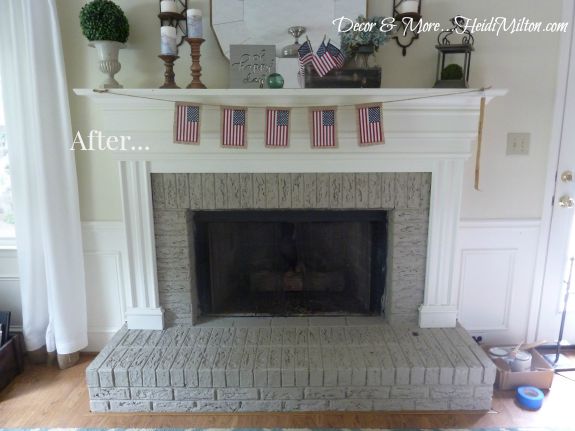 Easy Paint Project | Paint Fireplace | Heidi Milton | Mohawk Homescapes 