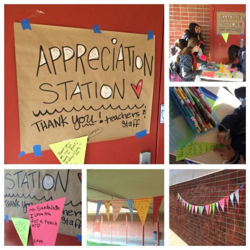 Appreciation Station for teachers