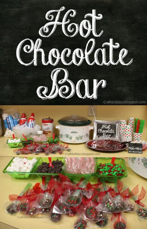 Hot Chocolate bar for teacher appreciation