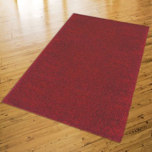 Mohawk Home Frise Shag in Crimson, Home Depot