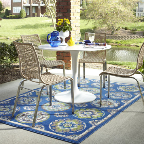 Cloverleaf Wildaster Indoor/Outdoor, outdoor rug, panoramic collection, mohawk rug, outdoor dining,