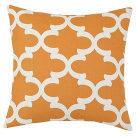 MohawkHomescapes.com, Orange home design, Orange color showcase, warm and vibrant orange, orange pillow 