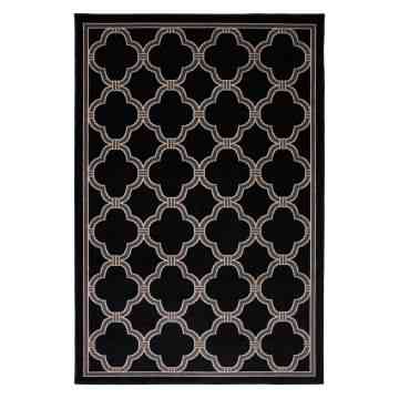 American Rug Craftsmen Home Parsonage Indoor/Outdoor Rug, by Mohawk, Black color showcase, design on the dark side, black accents, black on black decor, decorate with black