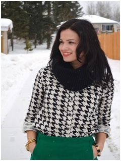 iambornlippy.blogspot.ca, timeless houndstooth, houndstooth in fashion, houndstooth in the home