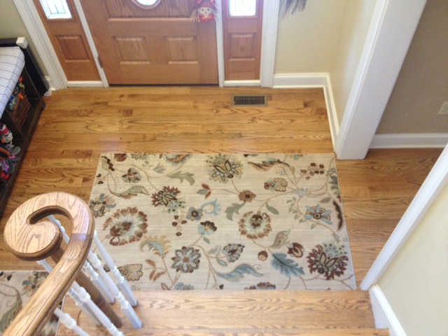 hallway rug, rug with pets, rug good with pets, pet friendly rugs, american rug craftsmen rug, sol star rug, sol star butter pecan