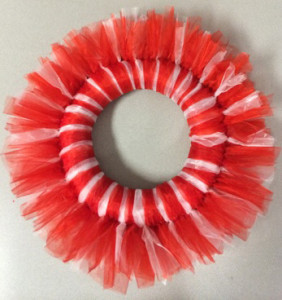 DIY Valentine Tulle Wreath