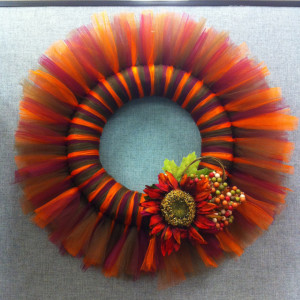 Harvest DIY Tulle Wreath