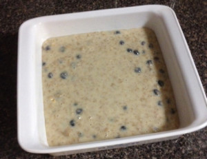 Before Baking Blueberry Breakfast Bread