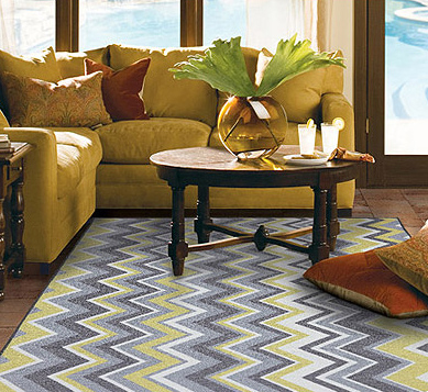 Mohawk Rug - Ella Zig Zag Rug - Yellow - Banana Split - Mohawk Homescapes