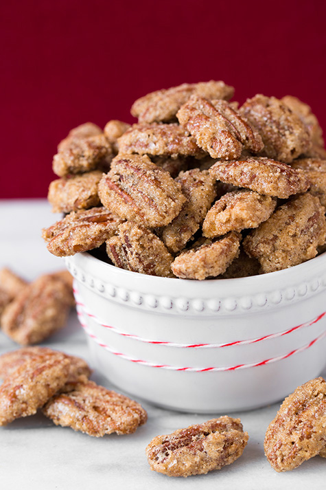 12 easy holiday treats - easy baking - Mohawk Home - Heidi Milton - cinnamon sugared pecans - cooking classy