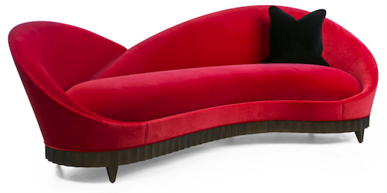 red settee